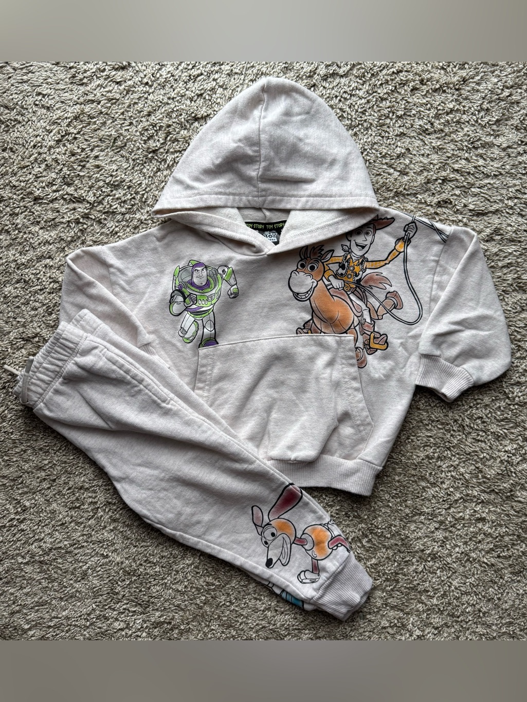 Toy Story 2t Hoodie Jogger Set Toddler Boys Buzz Woody Oatmeal
